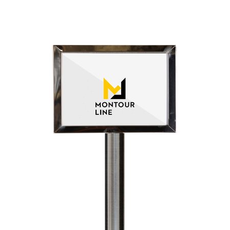 MONTOUR LINE Sign 11 x 14 in. H Satin S.S. PLS WAIT HERE FOR THE NEXT AVL ASSOCIATE FS200-1114-H-SS-PLSWAITASSC